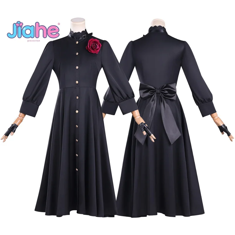 القرمزي القرمزي فان ديميون قد أطلب شيء نهائي واحد؟ أزياء تنكرية للفتيات الجميلات فستان كرنفال الهالوين زي جديد #6