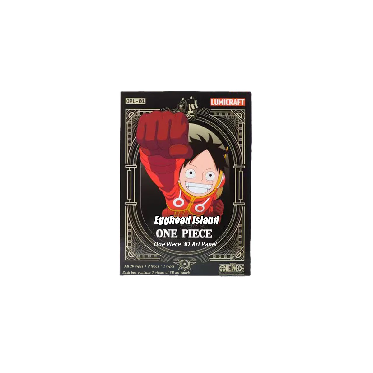 1pc Officially ONE PIECE 3D Art Panel Series 1 Blind Box - Contains Hidden Edition Designs - Collectible Display and Gift