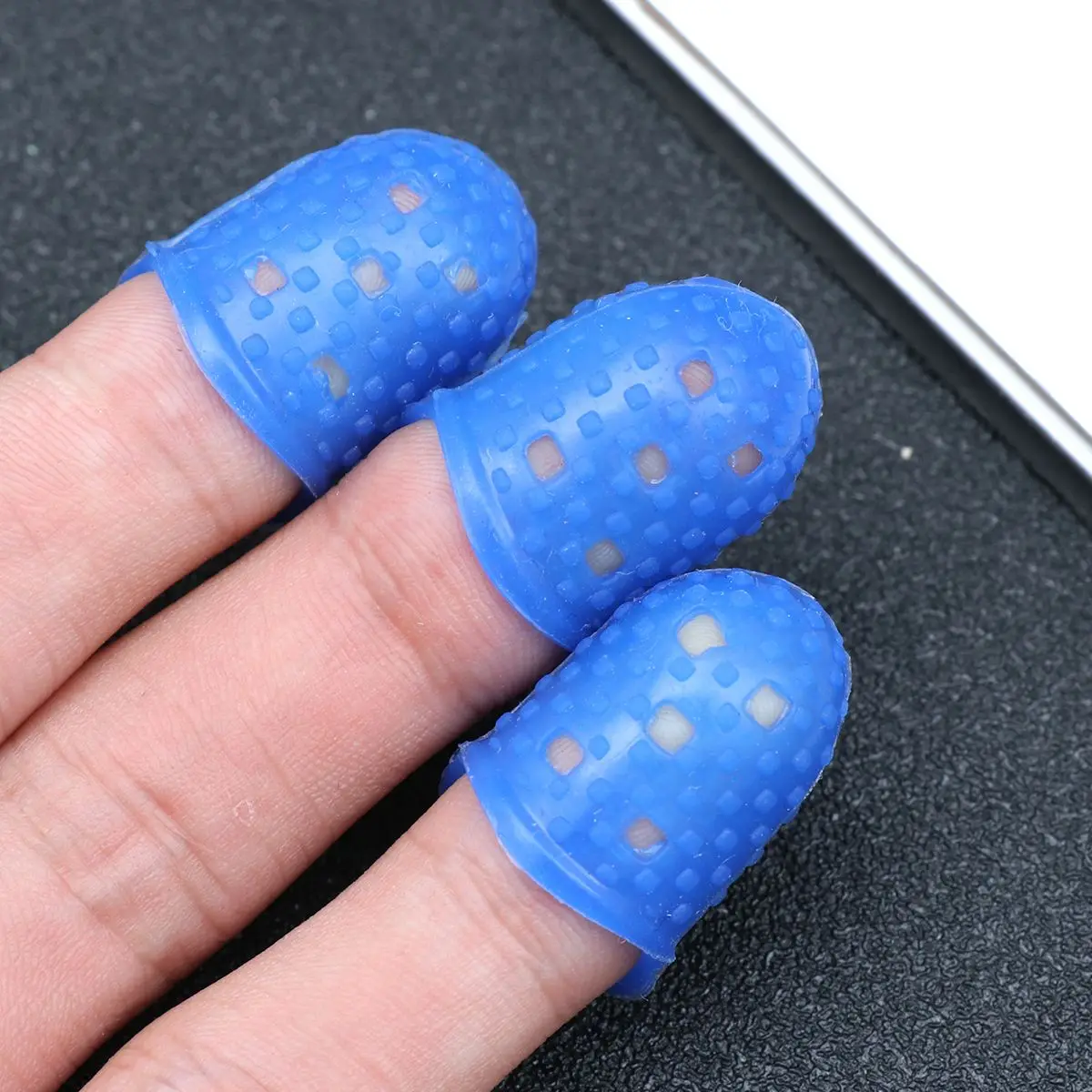 3 шт. силиконовая защита для пальцев гитары, защита для кончиков пальцев, ручки для детской кроватки, нескользящие наконечники, защита