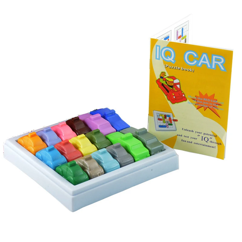 Children's Male Car Huarong Road Breakthrough Game Logical Thinking Training Intelligence Maze Board Game Educational Toy Gifts