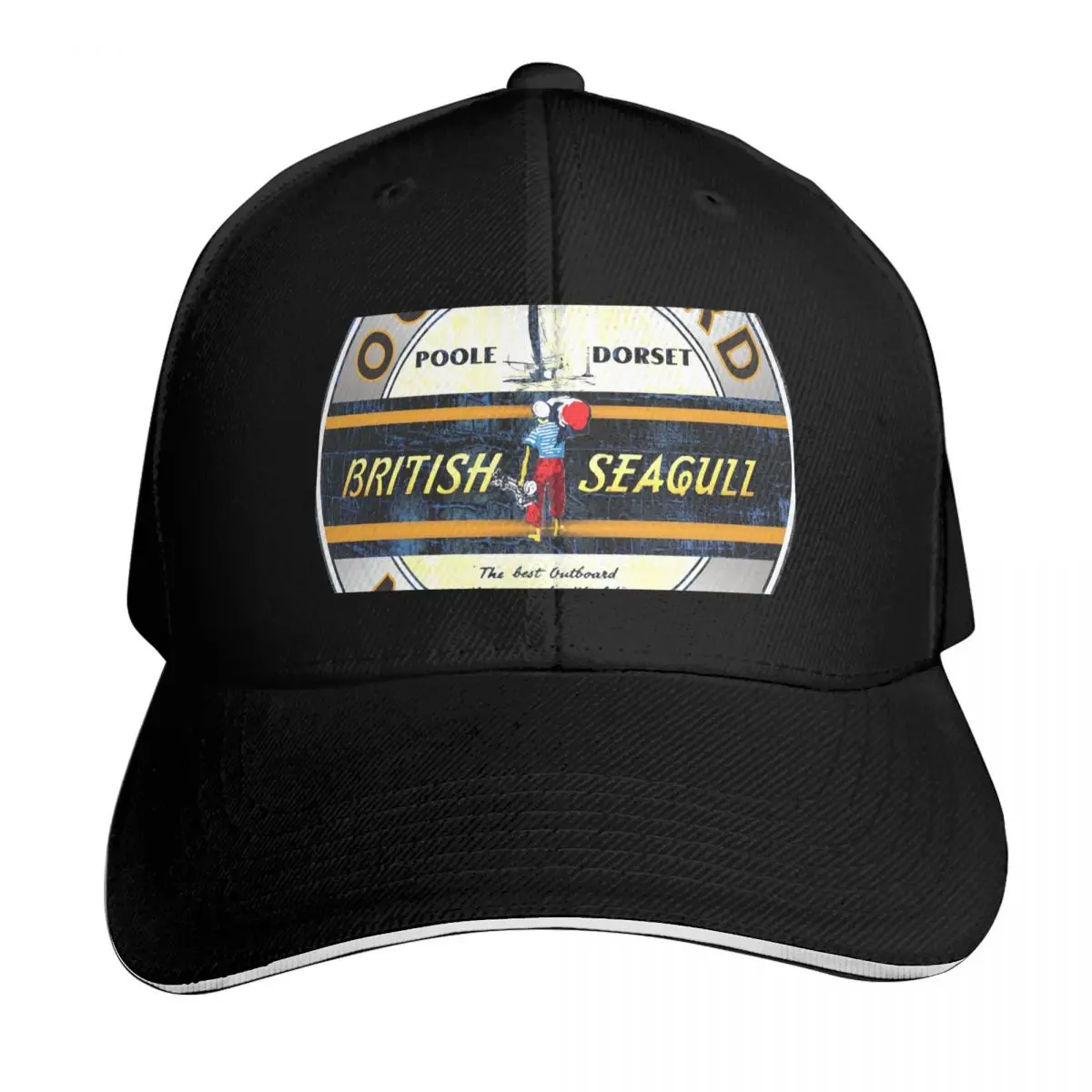 British Seagull Outboard motors UK Sticker Baseball Cap Men Women Casual Summer Sport Sun Cap