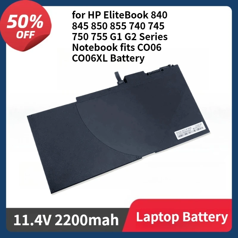 

CM03XL CM03 2200 мАч Аккумулятор для ноутбука HP EliteBook 840 845 850 855 740 745 750 755 G1 G2 Series Аккумулятор для ноутбука CO06XL