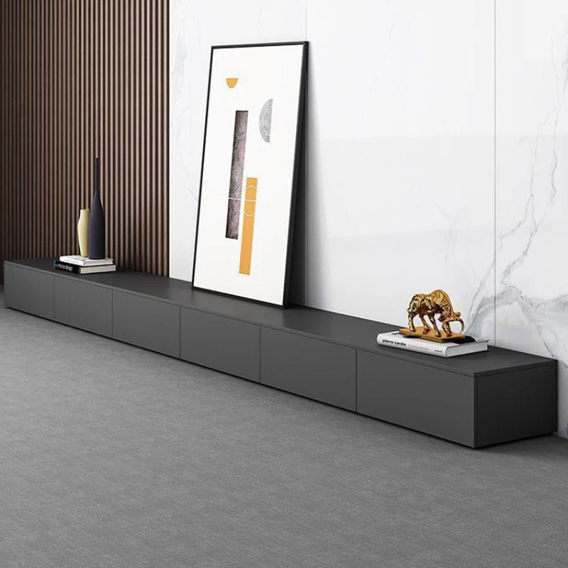 Soporte De Tv moderno minimalista, almacenamiento negro, mueble De Tv Premium De lujo, cajón Glamour, muebles De Sala De estar