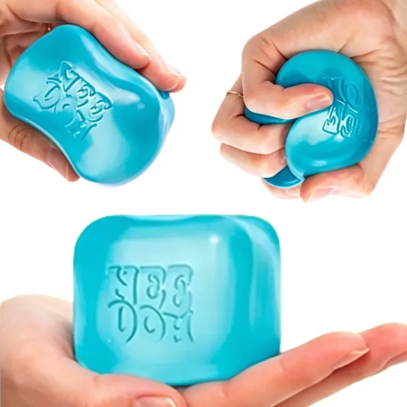 4PCS New Needoh cube, sensory toy, pressure resistant building blocks, stress relieving kneading music, children's souvenir - view 2