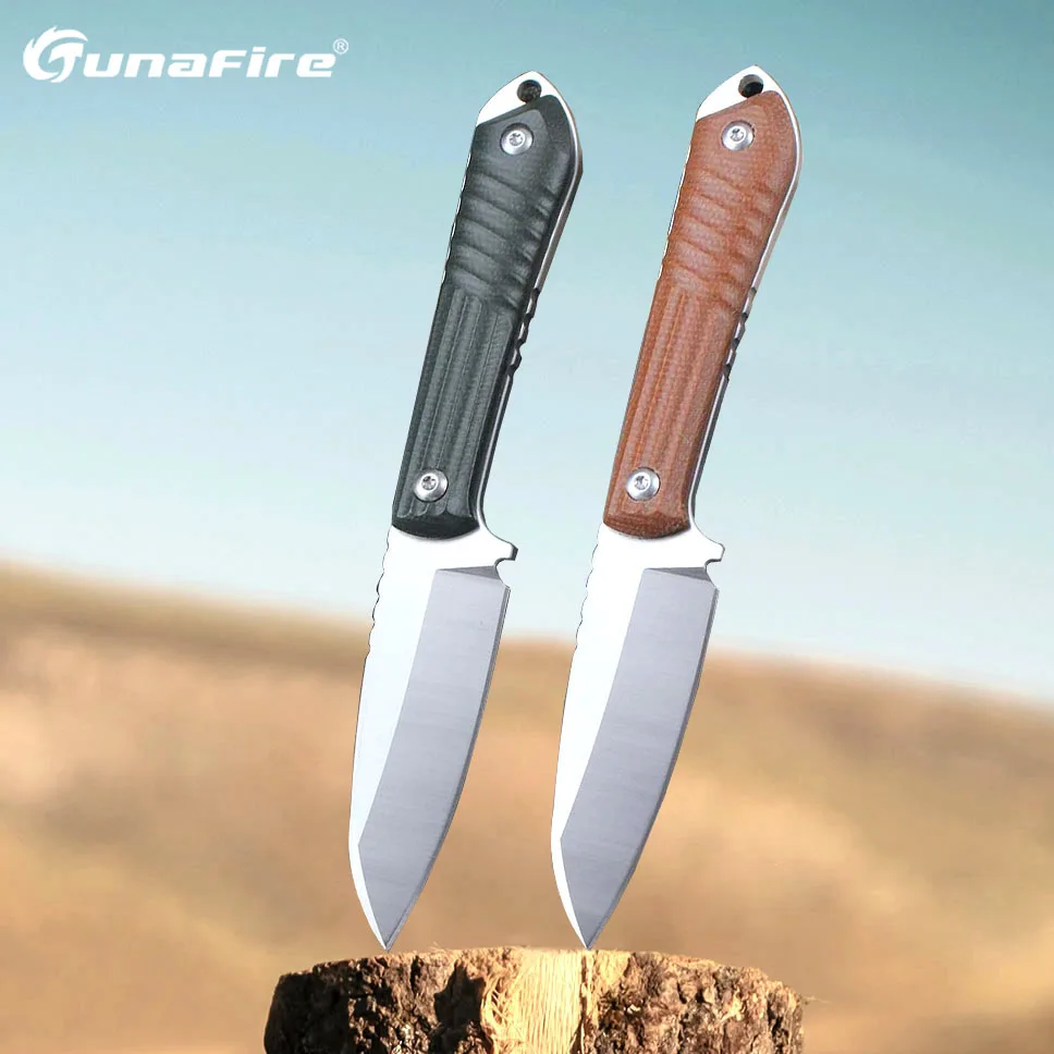 

Knife Fixed Blade 14C28N Steel EDC Camping fruit Small straight knife High hardness K sheath for self-defense Knives