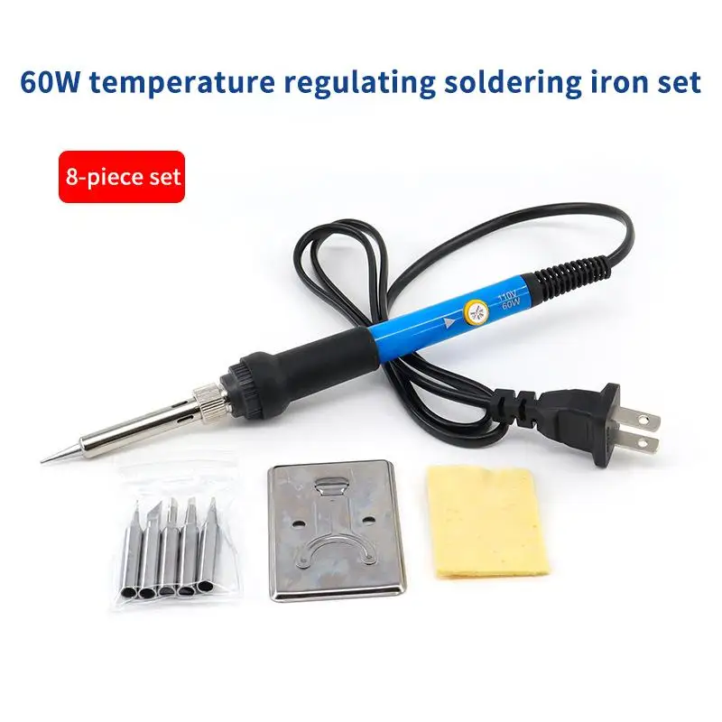 Adjustable Temperature Electric Soldering Iron 110V(US Plug) /220V(EU Plug) 60W Soldering Iron Welding Solder Repair Tool