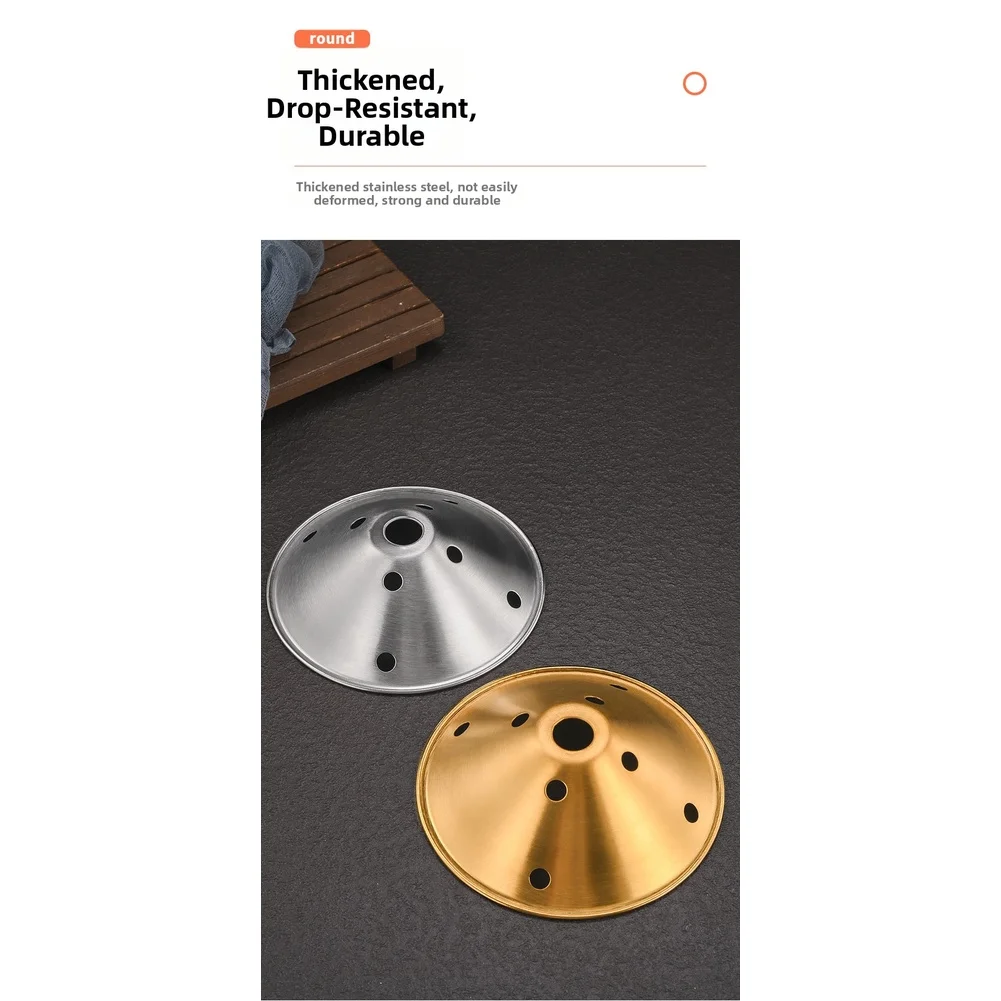 

1PC Dry Ice Tray Lid Partition Mesh Cover Stainless Steel Dry Ice Plate Cover Creative Food Display Grid For Hot Pot Beef Parts