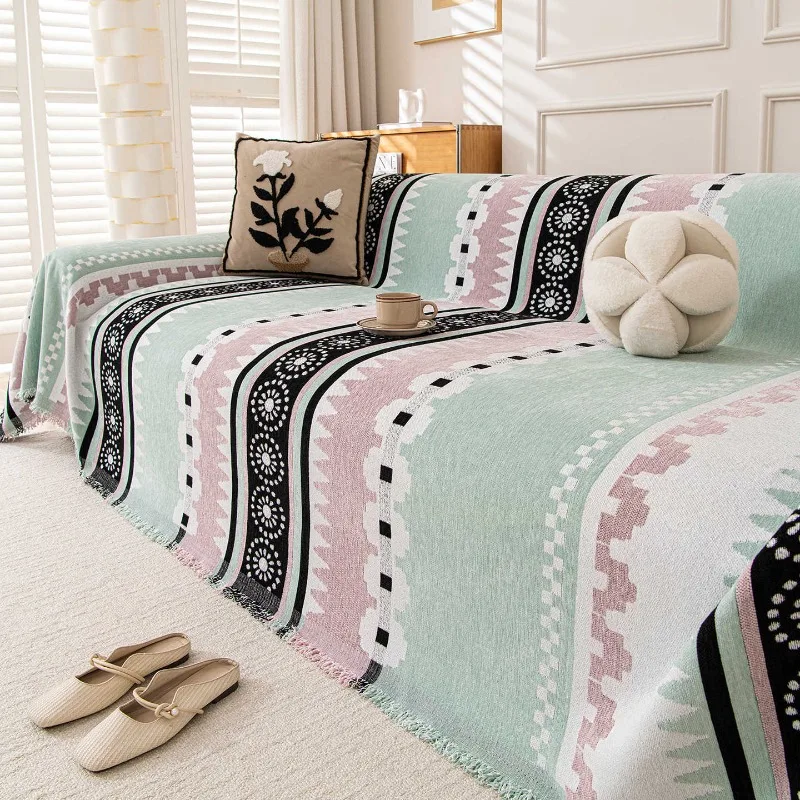 1PC Sofa Towel Full Cover Bohemian Geometry All-inclusive Sofa Cover Blanket High-end Sense Universal in All Seasons