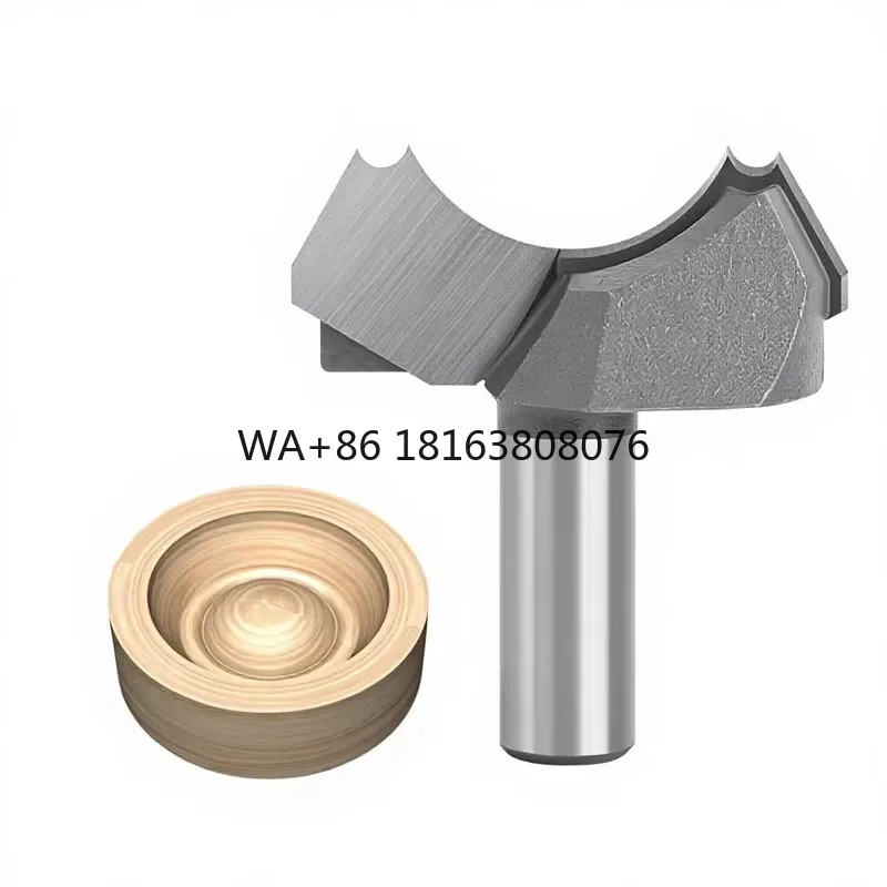 Double Arc Bead Woodworking Milling Cutter, Round Bead & Ingot Pattern Line Tool, Engraving Machine Knife Head