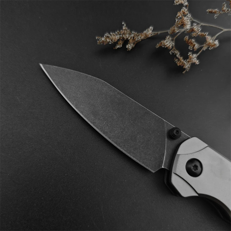 LEEK KS6105 Survival Rescue Self Defense Aluminum Handle High Hardness Hunting Tactical EDC Outdoor Camping Folding Knife