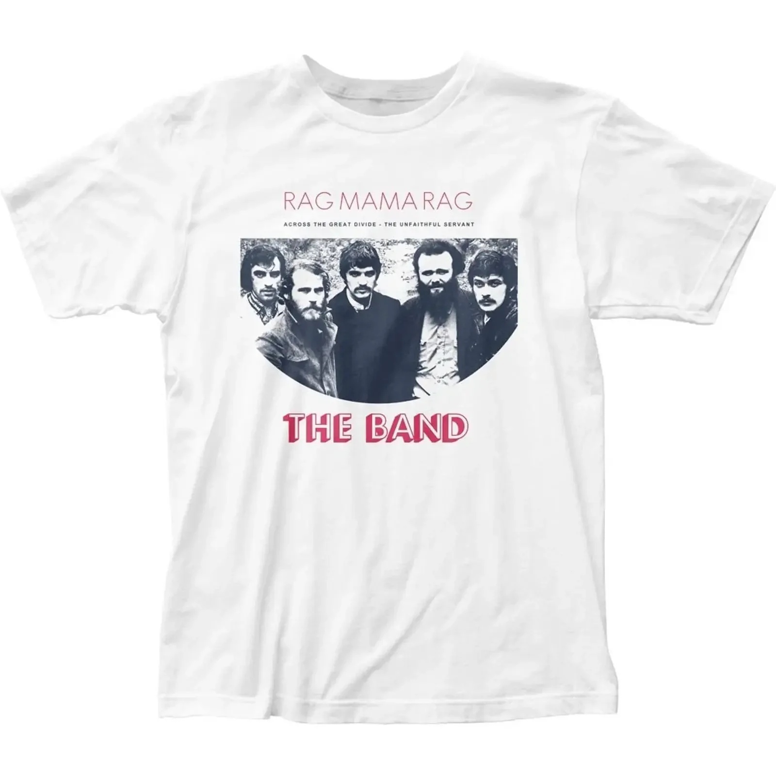 The Band Rag Mama Mens T Shirt Music Classic Concert Rock New White vintage Washed Stretched Stylish Top For Everyday Wear