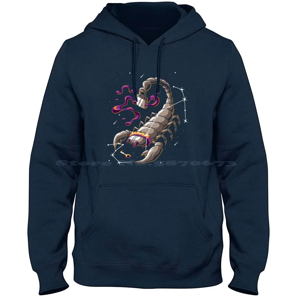 Drawing Artwork Of Scorpions And Locks 100% Pure Cotton Hoodie Tshirt Scorpions And Locks