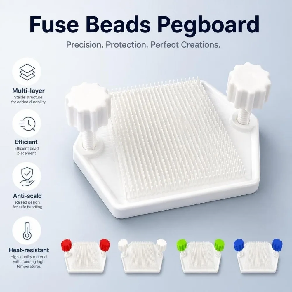 5-layer Fuse Beads Pegboard DIY Craft High-Efficiency Multi-layer Beanboard Heat-resistant Anti-scald Meltable Beads Boards