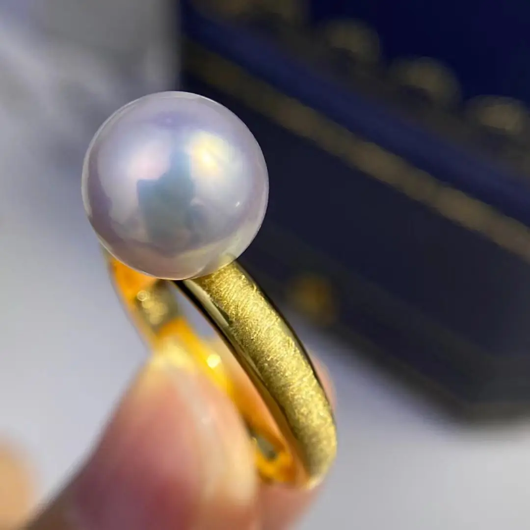 

Wholesale 925 Sterling Silver Adjustable Ring Mount Settings Findings Mountings Accessory Parts for 10-11mm Pearls, 5pcs/lot