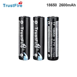 4PCS TrustFire 18650 Rechargeable Battery 3.7V Real Capacity 2600mAh Li-ion batterie For Flashlight Headlamp Power Bank/Toy/UAV