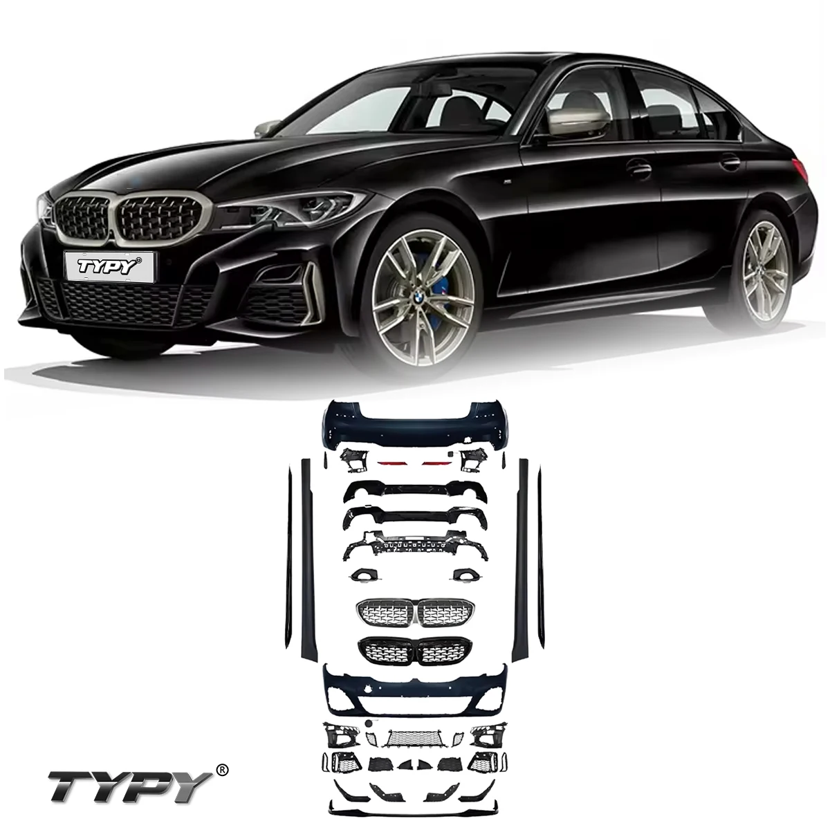 TYPY Original Wholesale Price Auto bodykit For BMW 3 Series G20 G28 Upgrade to NEW BMW MT Styling bodykit