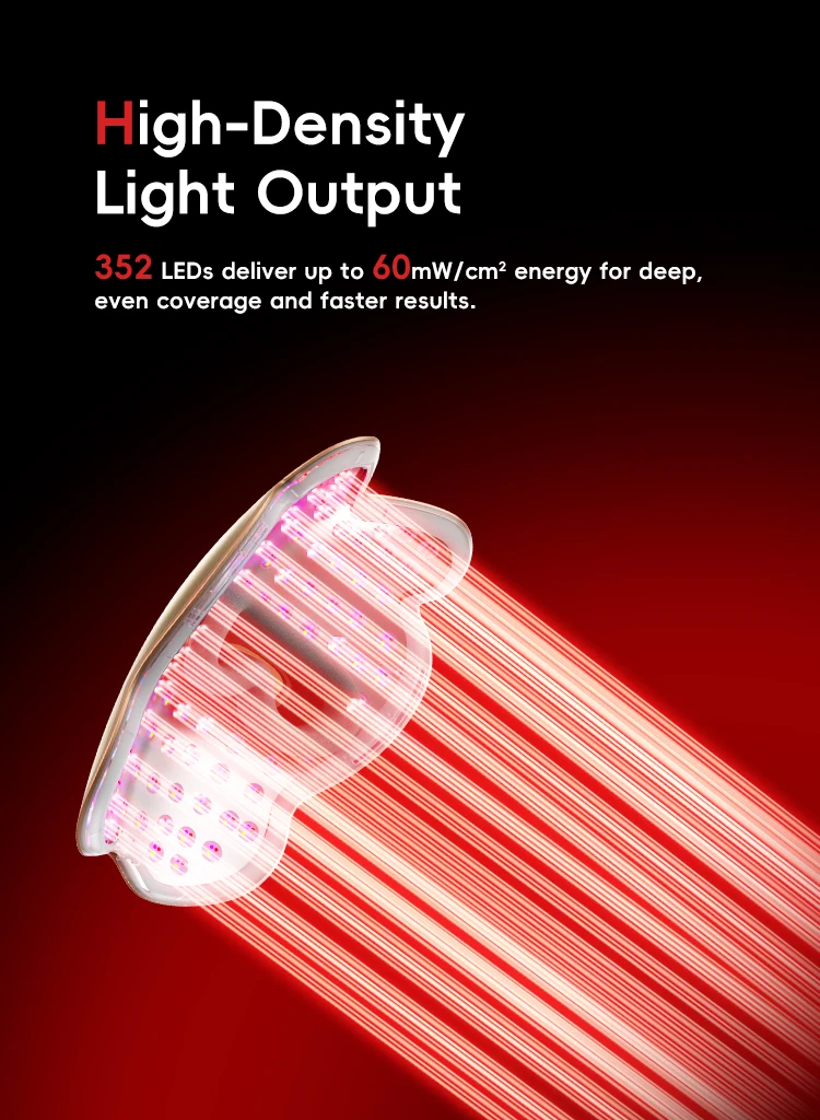 LED Red Light Near-Infrared Therapy Mask Facial Skincare Device