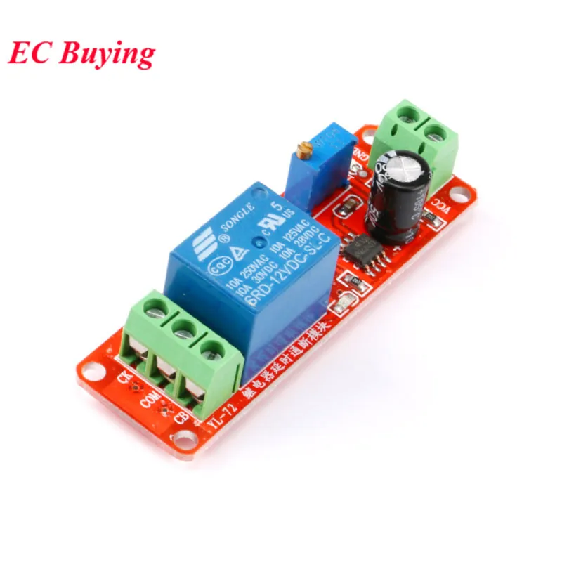 NE555 DK555 Timer Switch Adjustable Disconnect Module Time delay relay Module DC 12V Delay relay shield 0~10S