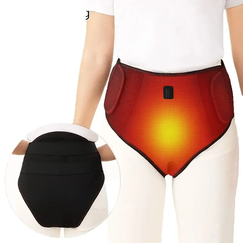Carbon Fiber Heated Warmth Briefs Abdominal Vibration Massager Menstrual Discomfort, Lower Abdominal Aches  Hip Strain