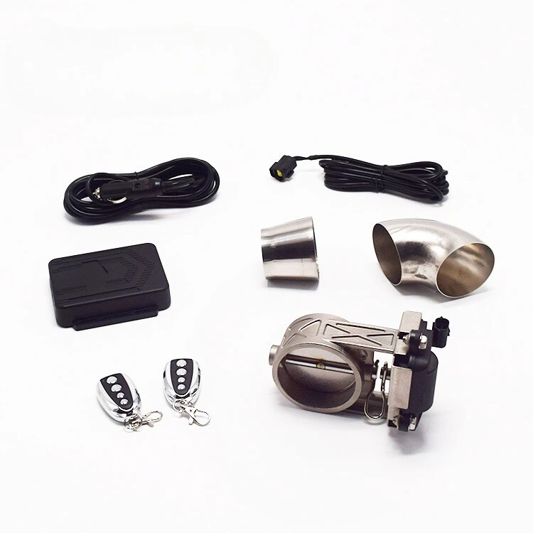 For 2Sets Remote Control Exhaust Valve Controller Multi‑Angle Electric Variable Exhaust Valve Kit