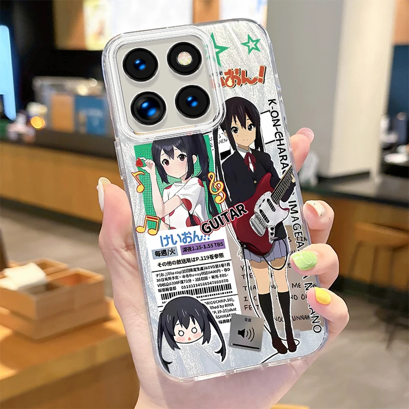 Anime Girls Camlet Laser Phone Case for Xiaomi 13T Pro 11 Lite 11i POCO X6 X5 X3 NFC M6 5G M4 M3 M2 F6 F5 F3 C61 4G Hard Cover