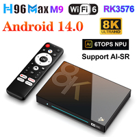 H96 MAX M9S Android14 AI VisionPQ TV Box Rockchip RK3576 Support Super Resolution 8K Video Decoding 8G 128G LPDDR4 Media Player