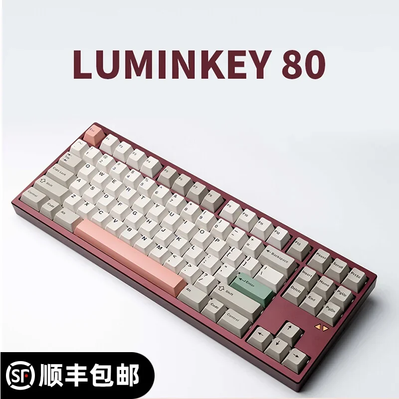 Luminkey80 Mechanical Keyboard All Aluminum Three Mode Wireless Gaming Hot Swap Keyboard Gasket Pc Gamer Accessories Mac Gifts