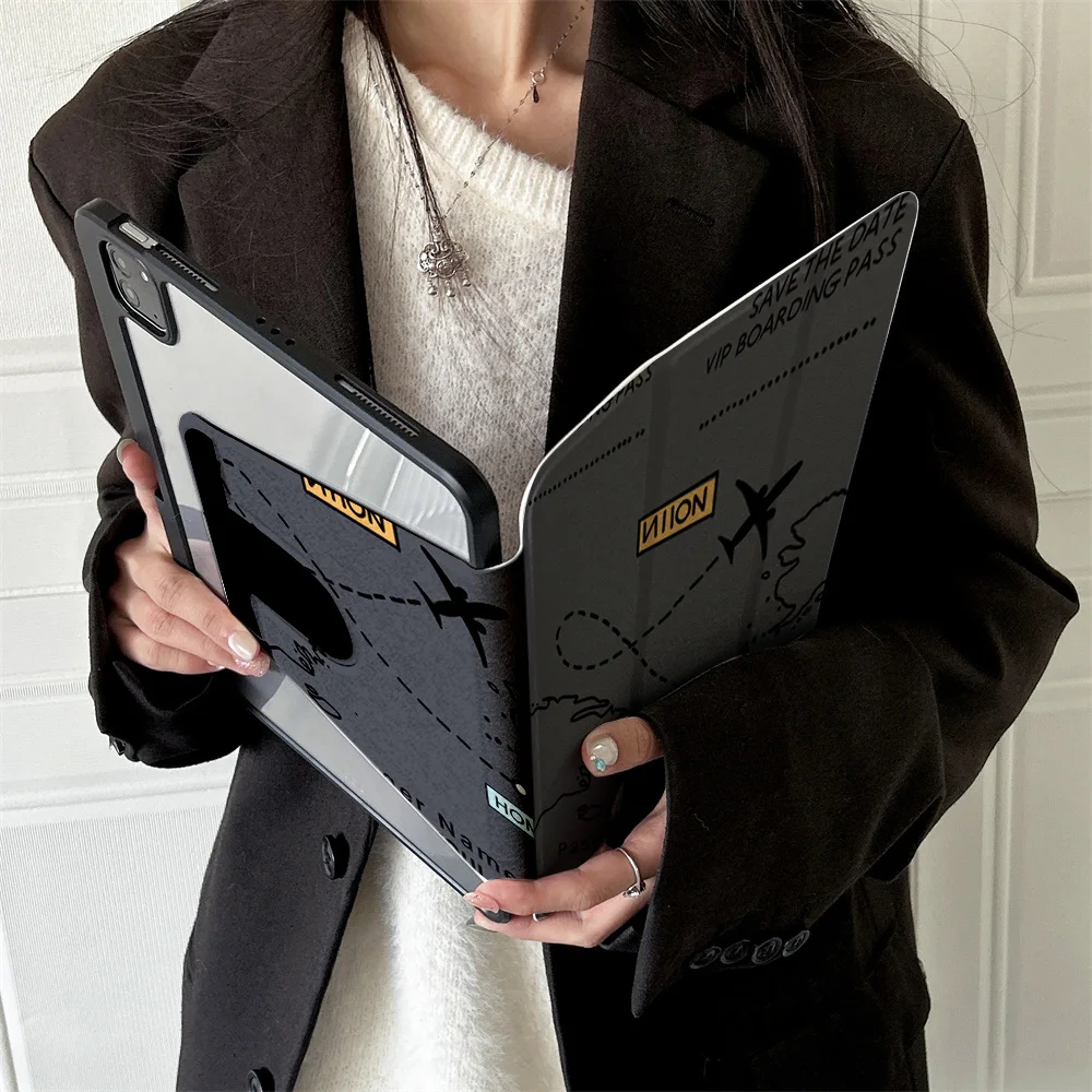 

360 ° Rotating Foldable Case to Easily Protect Your Pad: Compatible with iPad Air 6,Air 5,4,10,2024,air m3/a16 2025