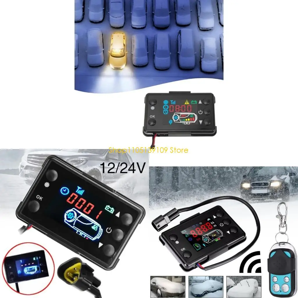 

P5ED двойной дизельный обогреватель с дистанционным управлением с ЖК-экраном и беспроводным управлением 20 м для транспортных средств 2 кВт 5 кВт 8 кВт