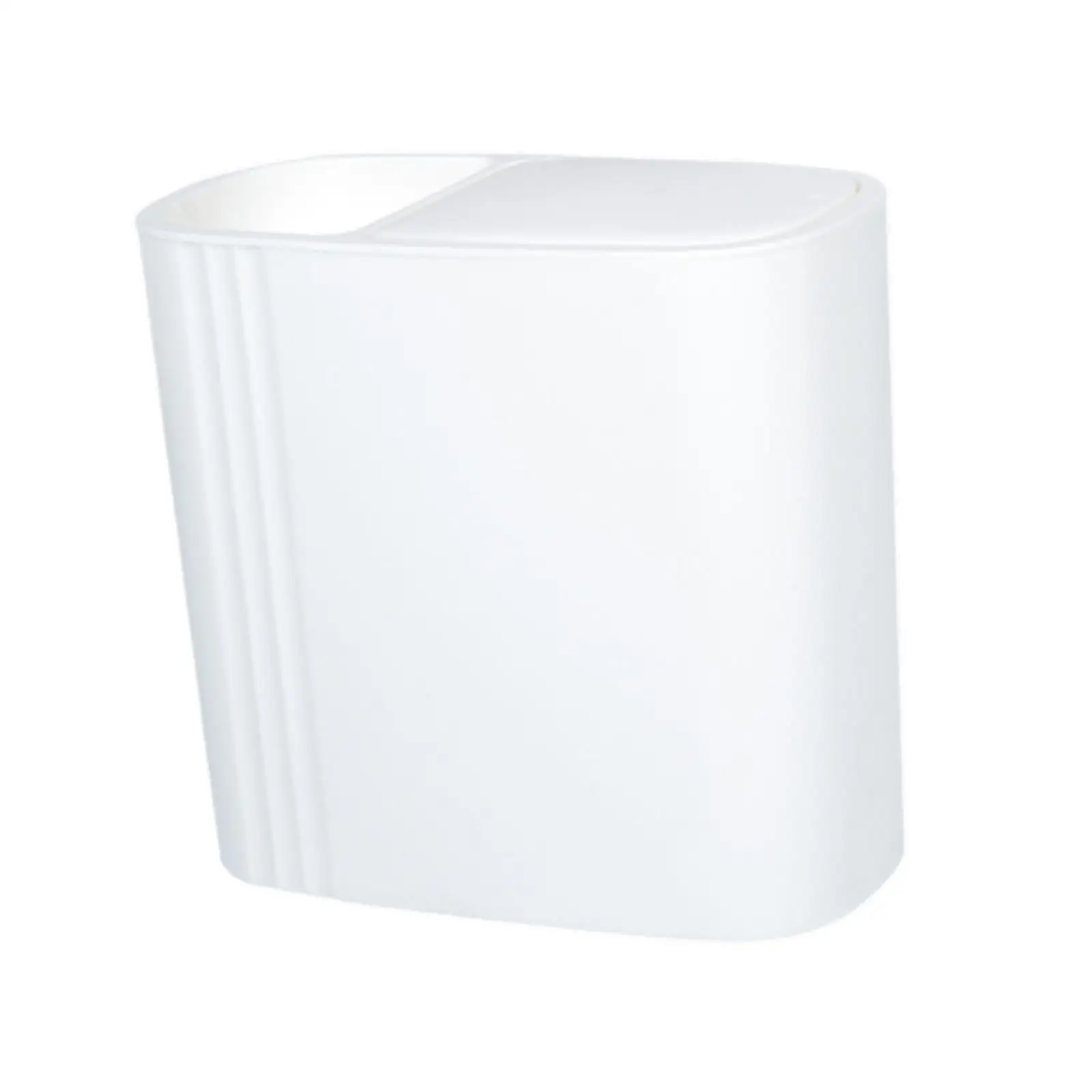 Bathroom Trash Can with Lid Compact Rectangular Bin Small Waste Basket for Bedroom Office Kitchen Crafts Room