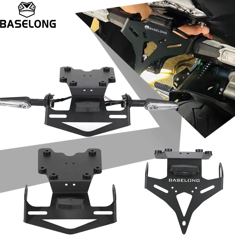 

For Yamaha Tenere 700 2019 2020 2021-2026 Motorcycle Rear License Plate Holder Bracket Tail Tidy Fender Eliminator CNC Aluminum
