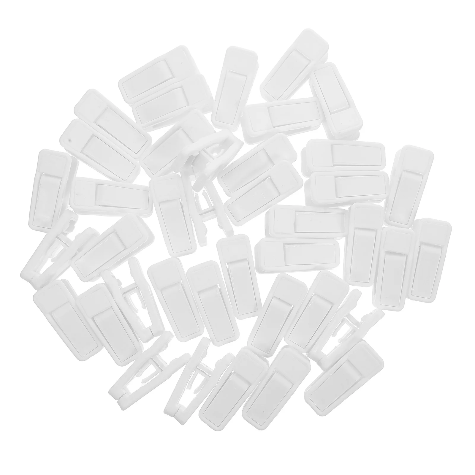 

40Pcs Clothes Hanger Clips Lightweight Plastic Multi-Purpose Household Laundry Food Bag Seal Organizer