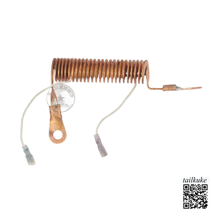 LGK2*8 Plasma Arc Ignition Coil, 25 turns, all copper, with high-frequency wire, L-shaped