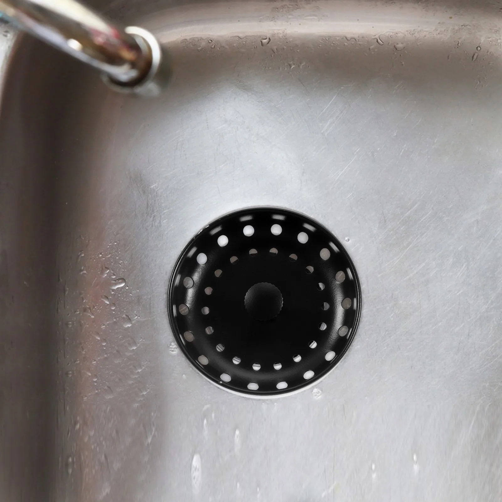 

1Set Stainless Steel Kitchen Sink Strainer Stopper Universal Drain Filter Basket Drain Cover Garbage Disposal Protector