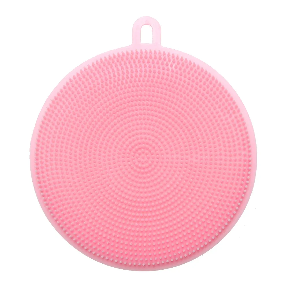 10-1PCS Silicone Cleaning Brushes Soft Silicone Scouring Pad Washing Sponge Dish Bowl Pot Cleaner Washing Tool Kitchen Accessori