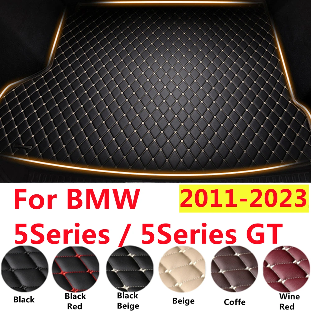 SJ XPE Leather Custom Fit For BMW 5Series GT F10 2023 2022 21-2011 AUTO Accessories Car Trunk Mat Rear Cargo Liner Cover Carpet