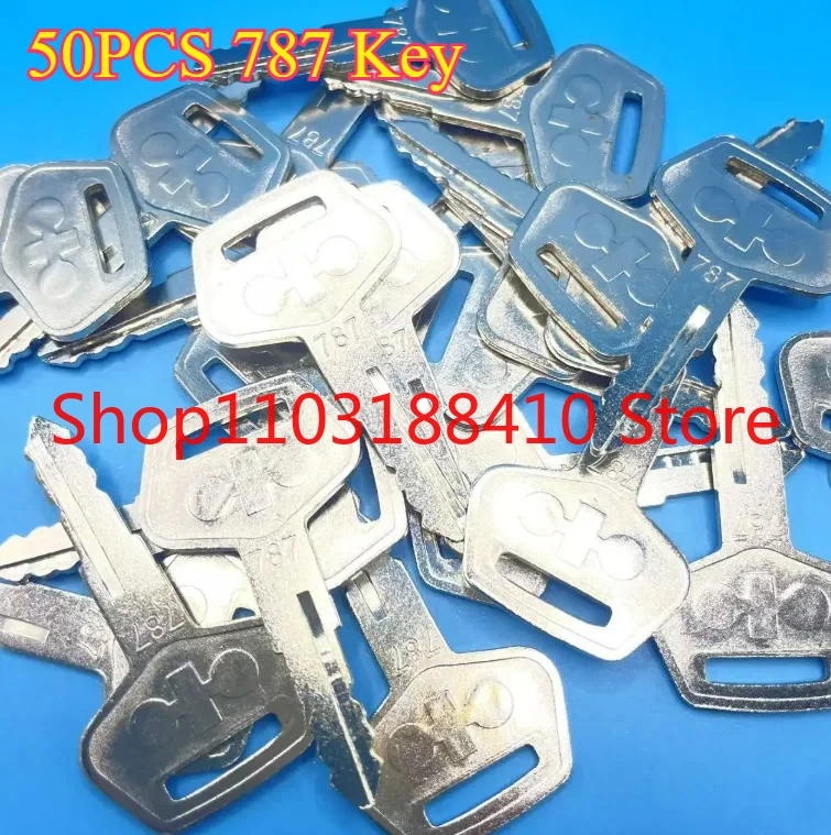 787 Key 50PCS for Excavator Dozer Loader Heavy Equipment TR261434 PC120/210/220/300/350/360/400/450-7-8 PC200-3/5/6/7/8