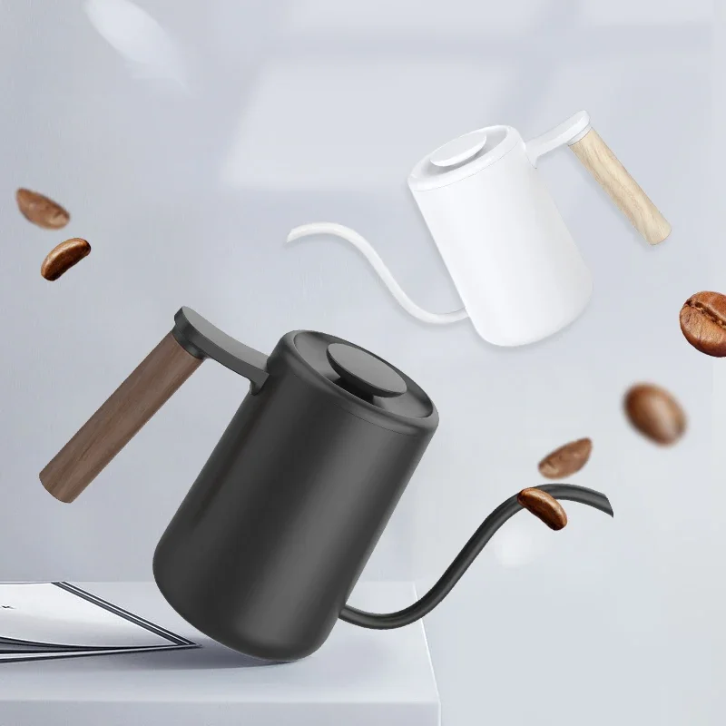 Taimo Fish Youth Hand Made Fine Mouth Coffee Pot 304 Stainless Steel Drip Type Household Ear Hanging Coffee Long Mouth Pot