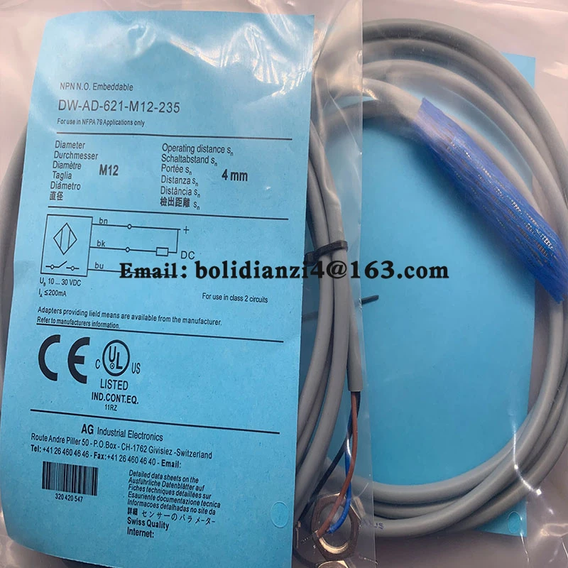 New sensor for proximity switch DW-AD-621-M12 DW-AS-621-M18-120 DW-AD-623-M12 DW-AS-623-M12 DW-AD-623-M18 DW-AS-623-M18-002