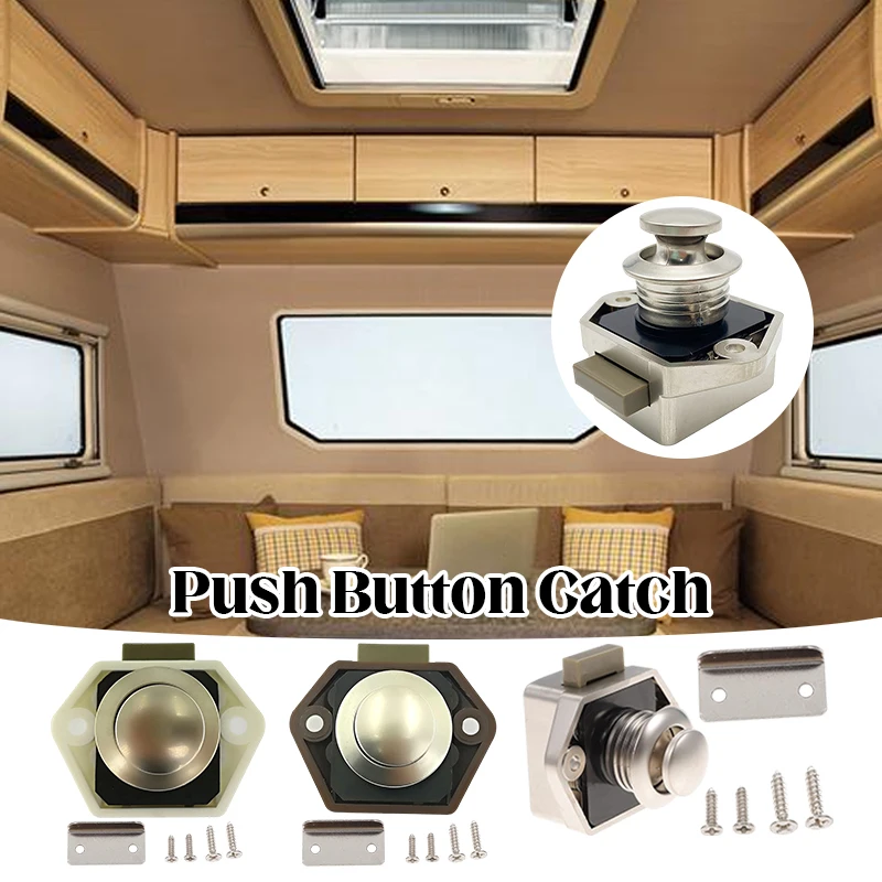 

Camper Car Push Lock Diameter 20mm RV Caravan Boat Motor Home Cabinet Drawer Latch Button Locks For Furniture Hardware