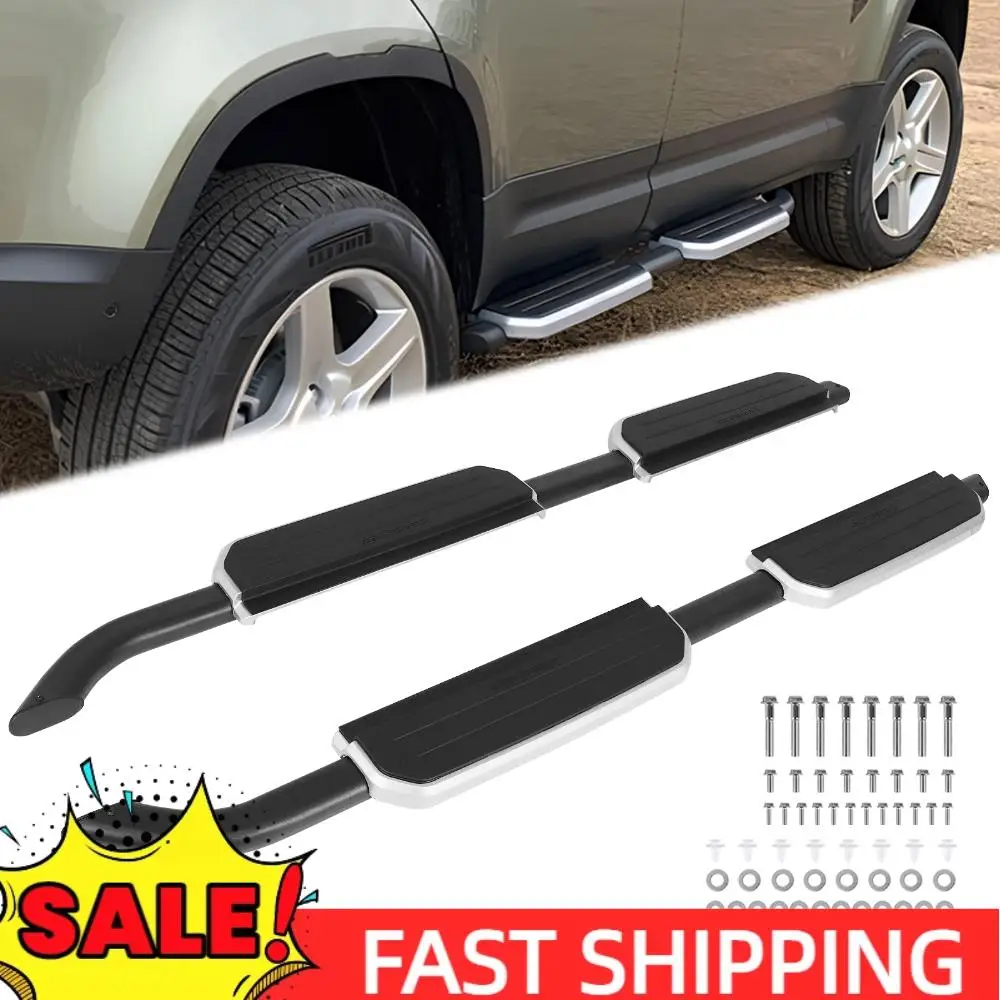 

For 2020-2024 Land Rover Defender Running Boards Wear Resist Black Side Step Board High Load-Bearing Auto Repairing Accessories