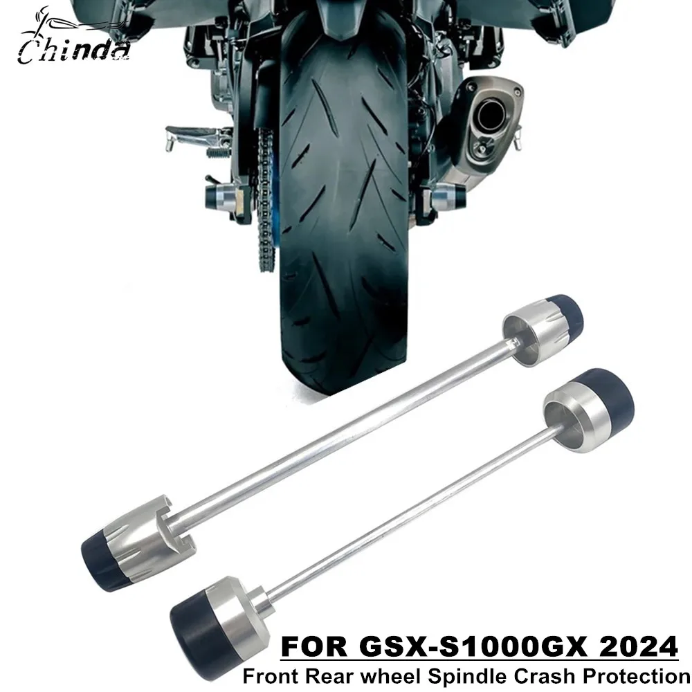 2024 New For Suzuki GSX-S1000GX GSX S1000GX GSXS 1000GX S1000GX Motorcycle Front & Rear Axle Fork Crash Sliders Wheel Protection