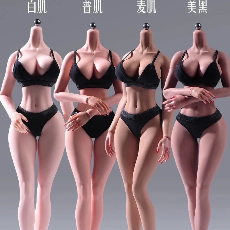 

In Stock YM501 1/6 Scale Sexy Body Big Chest Long Leg Silicone Body Model TBL PH for 12'' Action Figures Head Carving