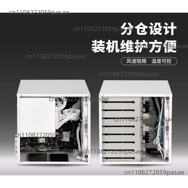 8-Bay ATX Power Supply MATX Full-Height Motherboard Home Storage