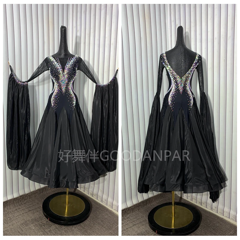 

Women Competition Dance Ballroom Dancing Costume standard dance dress Women swing tango waltz Smooth