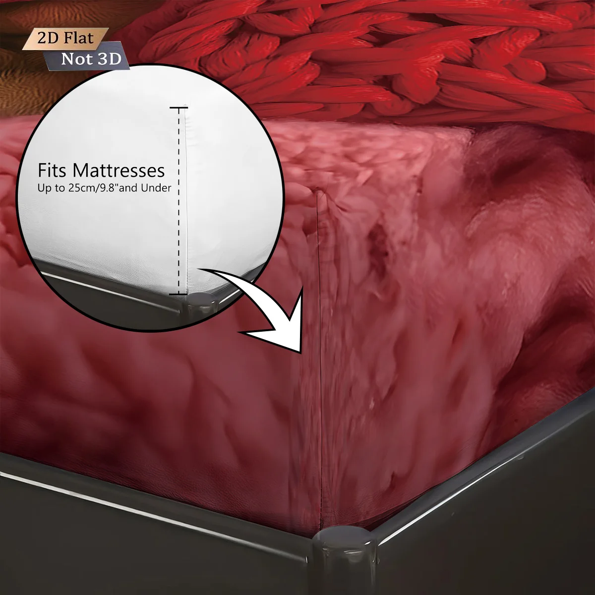 3 قطع من ملاءات السرير الرومانسية اللطيفة المطبوعة على شكل قطة لعيد الحب، مجموعة متعددة الحجم لتزيين غرفة النوم وقابلة للغسل في الغسالة
