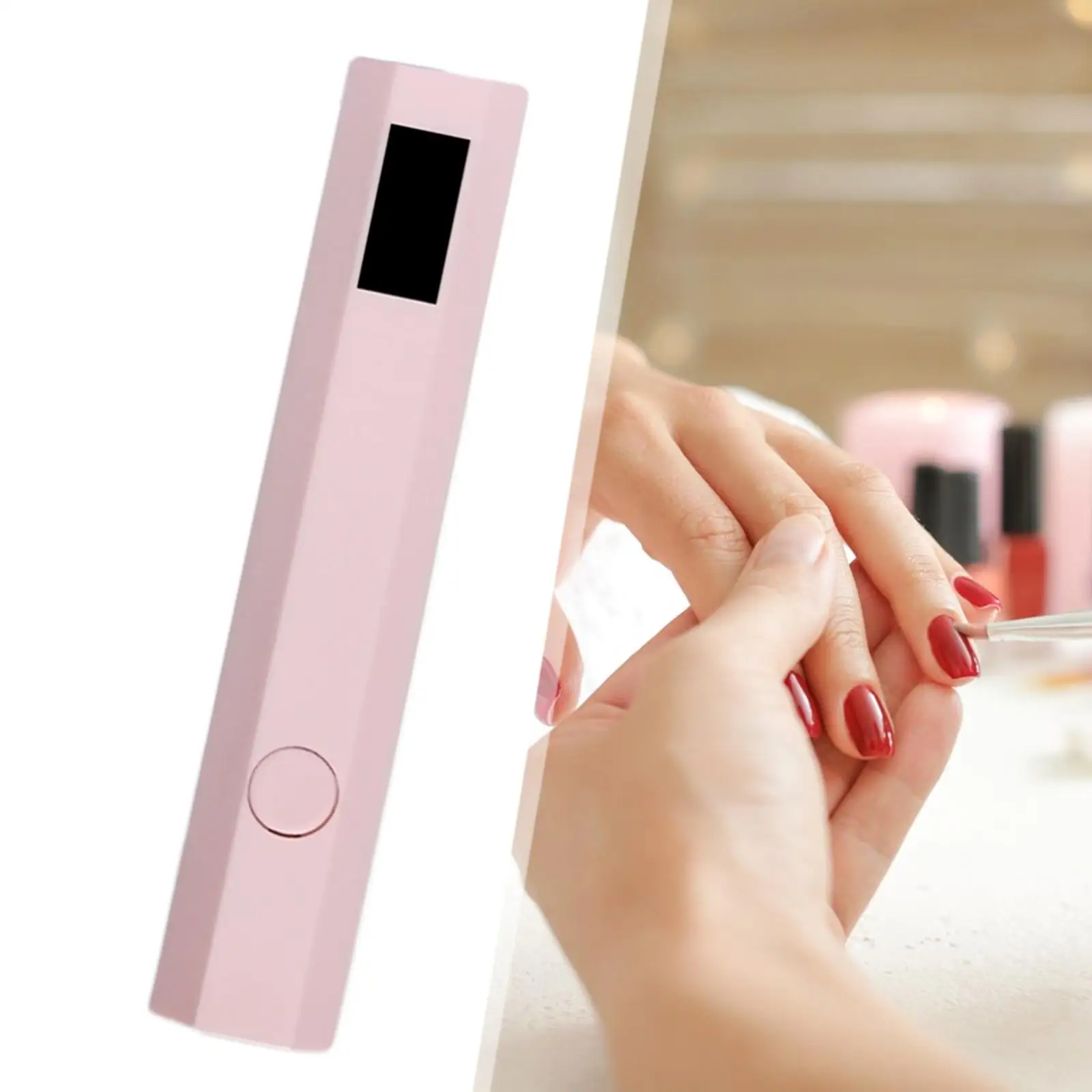 Handheld Mini LED Nagellampe Schnurloses, schnell trocknendes Nagelgel-Härtungslicht USB wiederaufladbar für professionelle Salonnägel