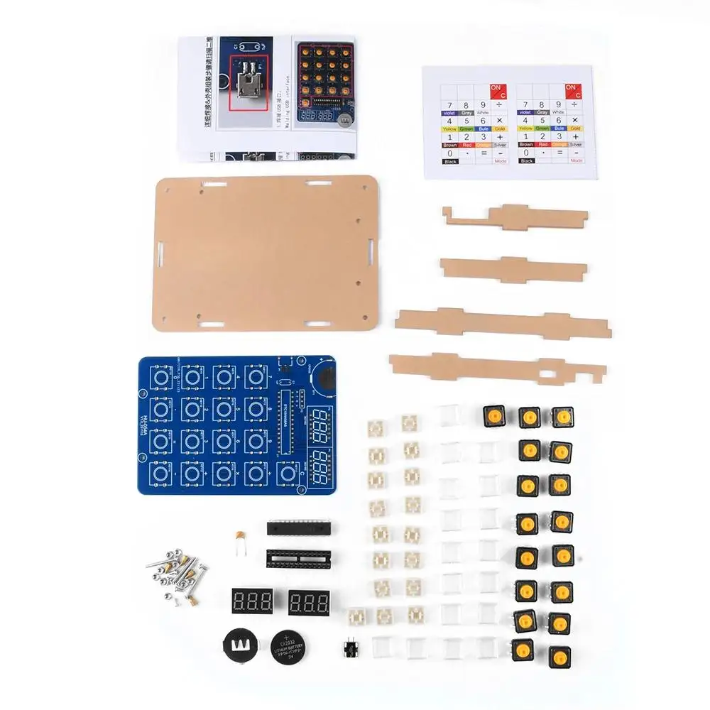 MUSTOOL DIY Electronic Kit Digital Tube Calculator DIY Kits 51 Microcontroller Training Experiment Welding Practice Accessories