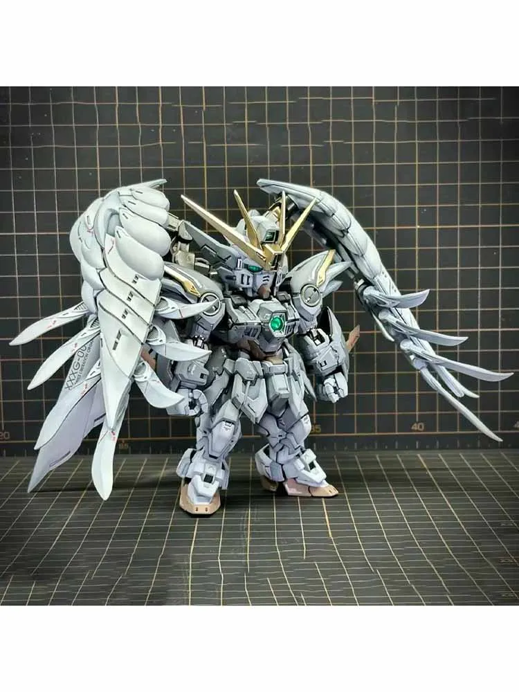 Mgsd Wing Zero Ew Schneewittchen-Version Engelsflügel-Mech Bausatz Actionfigur Dekoration Puppe Jungen Spielzeug Geschenk