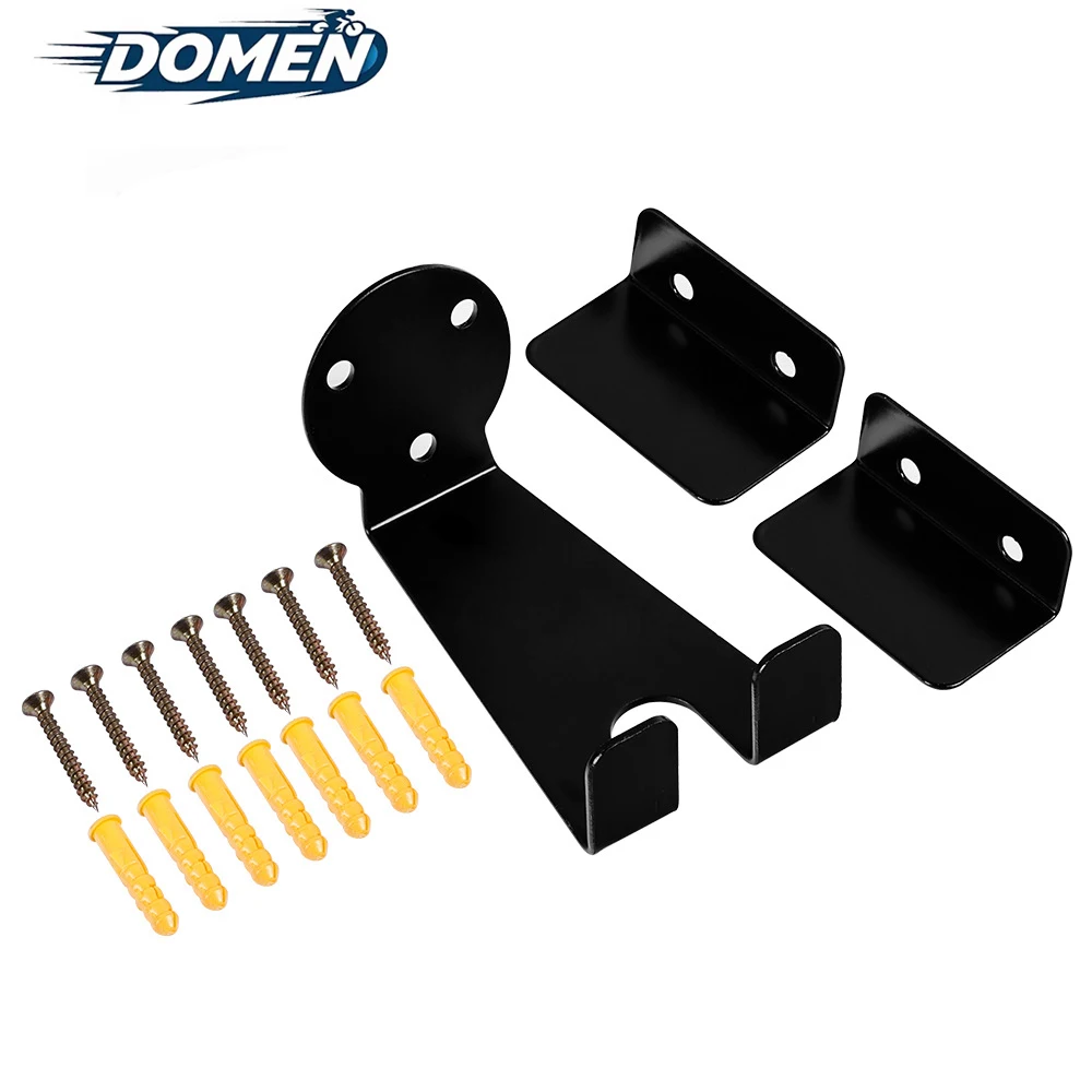 DOMEN Bike Wall Mount Iron Rack Bicycle Pedal Wall Bike Stand Hook Bicycle Garage Holder Bicycle Display Storage Hanger Kit